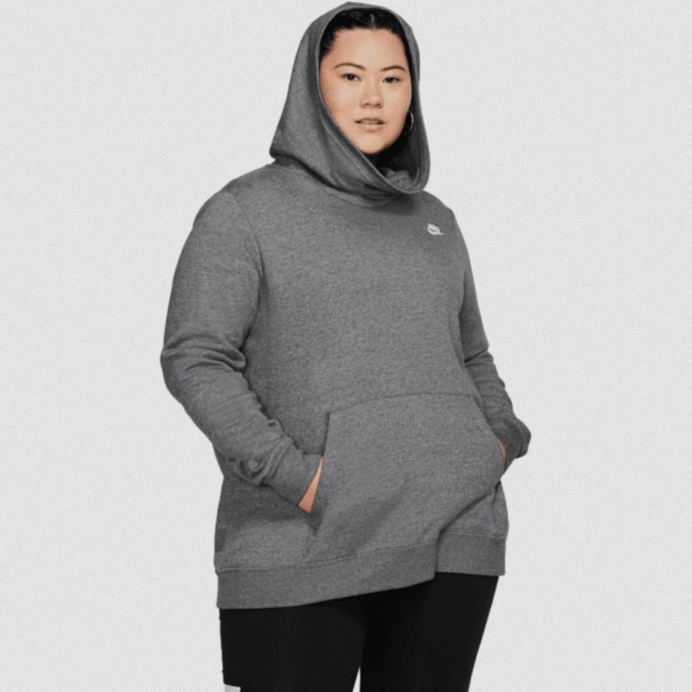 Nike Funnel Neck Fleece Pullover Hoodie Plus Sz 2X - Picture 2 of 9